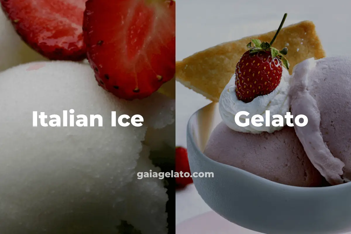 Gelato vs Italian Ice